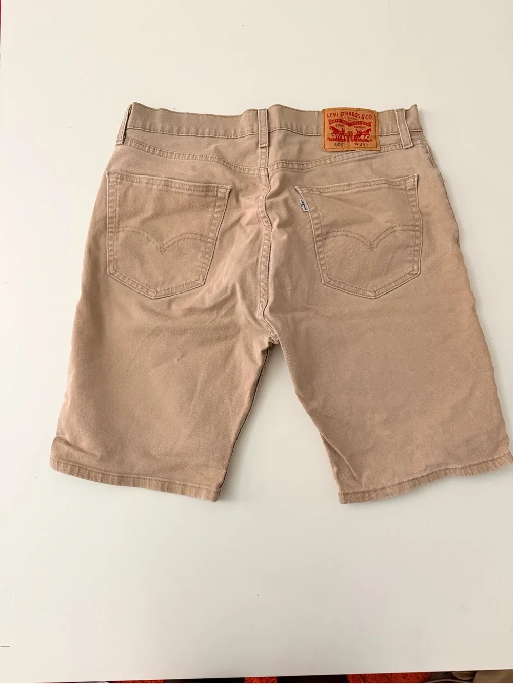 Levi's 505 Men's Khaki Denim Shorts